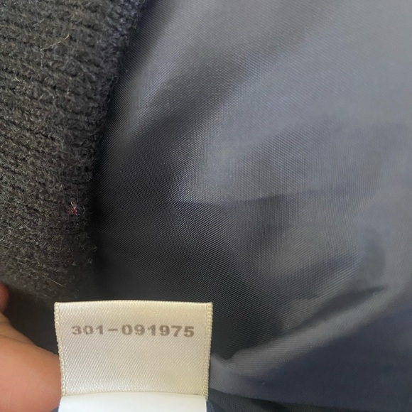 True Religion Richie Varsity Letterman Bomber Jacket Women's M | Black & Blue - Picture 13 of 16